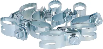 Produktbild von Fix Nippel Rohrschelle oval 26 x 17 mm, 65 0326 007 100, silber (10er Pack)
