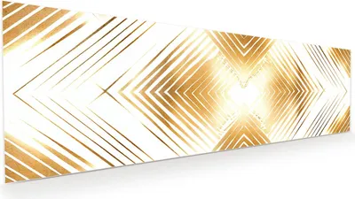 Produktbild von Glasbild 120x40cm in XXL für Wohnzimmer, Schlafzimmer Motiv Geometrisches Muster