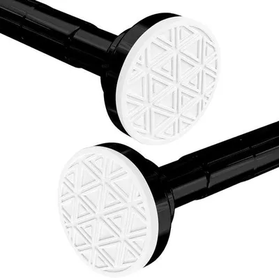 Zdjęcie produktu dla Unyqoos® Teleskopowa listwa do zasłon 60–290 cm, ze stali nierdzewnej, montaż bez wiercenia – regulowana, z antypoślizgowymi gumowymi nakładkami, idealna do łazienki i prysznica
