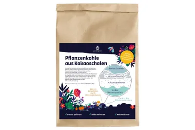 Produktbild von Pflanzenkohle aus Kakaoschalen 50 L - für Kompostierung, Terra Preta & Bodenverbesserung - Wundergarten
