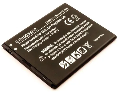 Produktbild von Akku für Motorola G4 Play Li-Ion 3,8 Volt 2700 mAh schwarz.