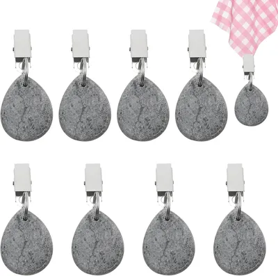 Produktbild von Tischdeckenbeschwerer Set von 8, Edelstahl, Walrossform, fuer den Außenbereich