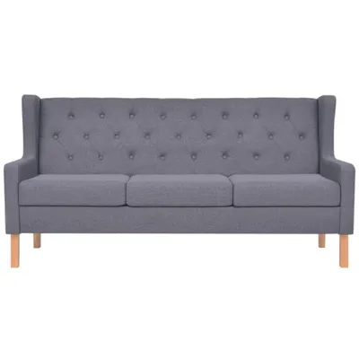 Produktbild von ZMH 3-Sitzer Sofa Stoff Grau