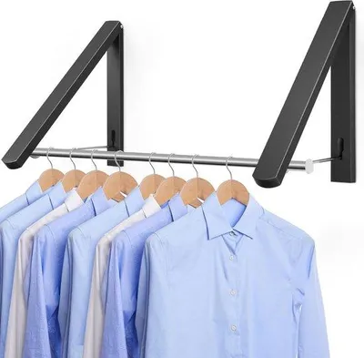 Produktbild von Famanu Kleiderhaken Wandmontage Aluminium - Schwarz