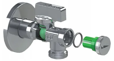 Produktbild von Arco Winkelventil 1/2"x3/8" mit Kalkschutzfilter
