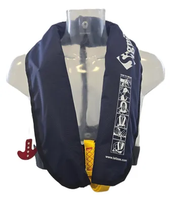 Produktbild von Lalizas Sigma Schwimmweste für Erwachsene ab 40 kg, automatisch auslösend, 170N Auftrieb, für See & Binnengewässer Farbe: navyblau