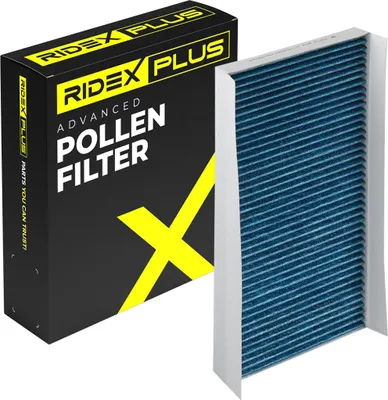 Produktbild von RIDEX PLUS 424I0548P Innenraumfilter Pollenfilter für FORD FOCUS (DAW, DBW) Aktivkohle