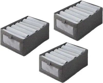 Produktbild von Kleiderorganizer grau M 3-teilig Falter