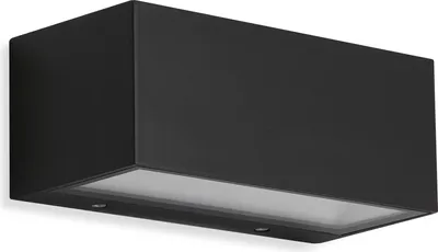 Immagine prodotto di Applique da esterno a LED Lampada da esterno IP44 4000K 12W nero metallo-vetro Telefunken