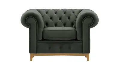 Produktbild von SLF24 - Sessel Chesterfield Grand - anthrazit - Velluto 19