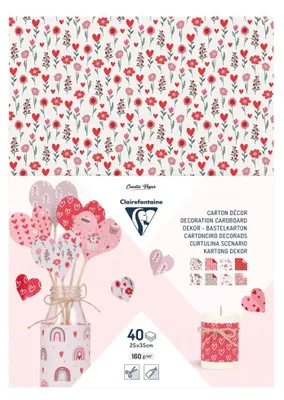 Produktbild von Dekorkarton 40Bl 25x35 160g Liebe