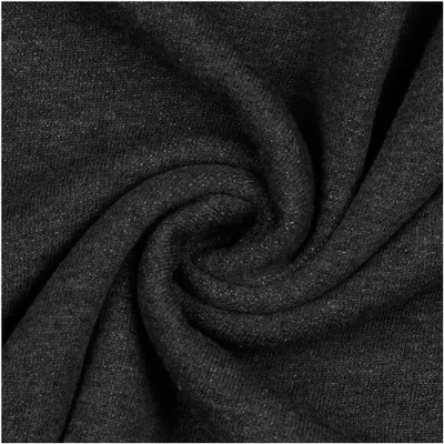 0,5m melierter Sweat-Stoff Meterware Oeko-Tex Sweatstoff Sweat anthrazit