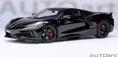 Produktbild von Autoart 71280 Chevrolet Corvette C8 Stingray Z51 2020 schwarz 1:18