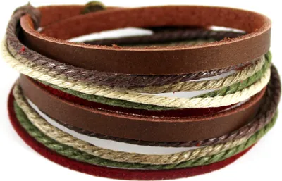 Immagine prodotto di axy bracciale in pelle bracciale avvolgente bracciale in vera pelle per uomini signore uomini ragazzi braccio gioielli