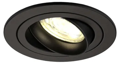 Produktbild von Ledvion LED Einbaustrahler Rund Schwarz 3W dimmbar Neutralweiss