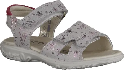 Immagine prodotto di Ricosta Moni 6400202830 Sandalo, ragazze, sintetico, Bianco, chiusura a velcro - scarpe per bambini per ragazze adolescenti taglia 25 - 42, multicolore, pelle (fata)