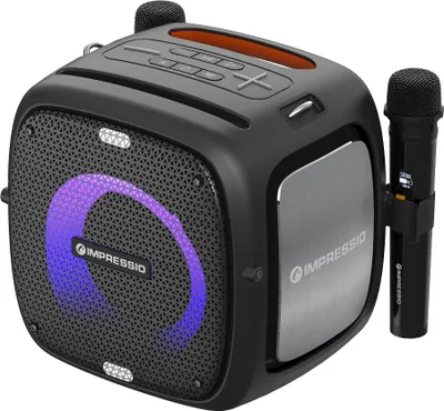 Obrázek produktu pro C-TECH Impressio Qubis, 80 W, 15 - 18000 Hz, 4 ohm, Bezdrátový, USB typu C, Stereofonní přenosný reproduktor