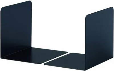 Produktbild von Famanu Buchstützen Set aus Metall - Schwarz, 2 Stück