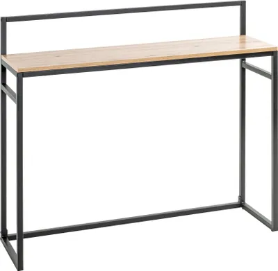 Produktbild von HAKU Konsole Nachtkonsole Beistelltisch Eiche hell, schwarz  - MDF, Metall, B/H/T: 100x89x30 cm