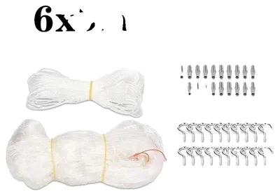 Image de Filet pour chats, barrière de sécurité pour animaux, installation polyvalente, 6 x 3 m