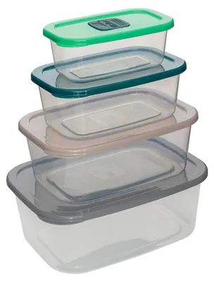 Produktbild von 5 five simply smart - Set aus 4 vorratsdosen mit mikrowellenventilen