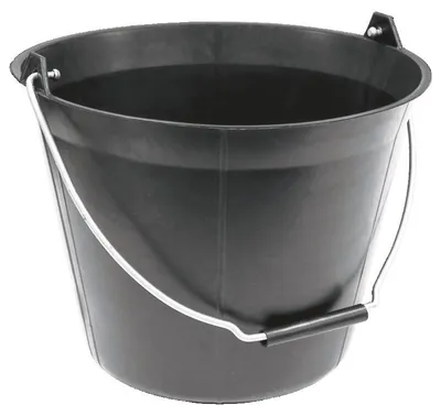 Image de Seau de maçon plastique noir 11L - TALIAPLAST - 310183
