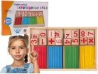 Image de jEU MATHEMATIQUE en bois bâtons colorés jouet éducatif