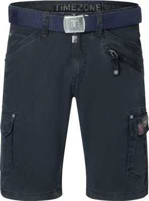 Produktbild von Timezone Cargo Jeans Shorts mit Gürtel und Festem Stoff  Größe: 34W
