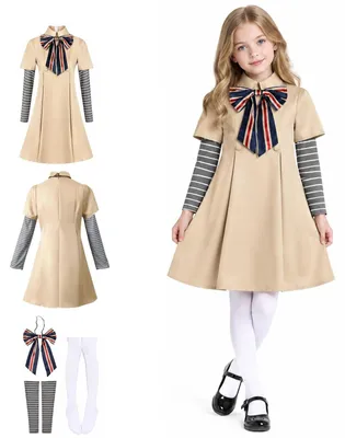 Halloween-Kostüm für Kinder, Khaki, Gruselkleid, 110
