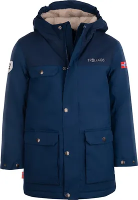 Zdjęcie produktu dla Kurtka ocieplana dziecięca Trollkids Kids Gudvangen Jacket wodoodporna dla dzieci granatowa (354-142)