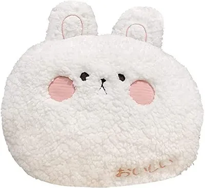 Plüschkissen Hase 35x27 cm weich rund Kawaii Dekokissen