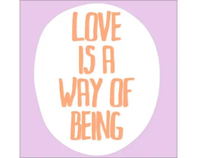 Produktbild von Glasbild Love Being GLA2724 20x20 cm