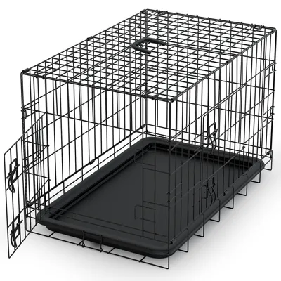 Image de Cage pour chien Avalo XXL - Cage pliable - Pliable - 2 portes - 122 x 74 x 80 cm