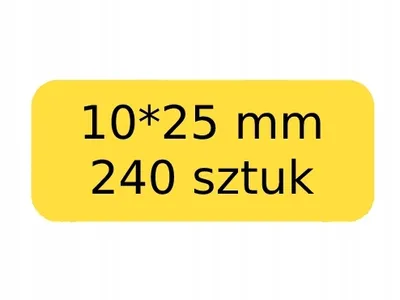 Produktbild von NIIMBOT Etiketten Aufkleber GELB 10*25mm 240 stücke