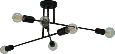 Obrázok produktu pre Moderná závesná lampa Neron 2829/Z-B-6, čierna, 6 svetelných bodov, kov, E27, IP 20