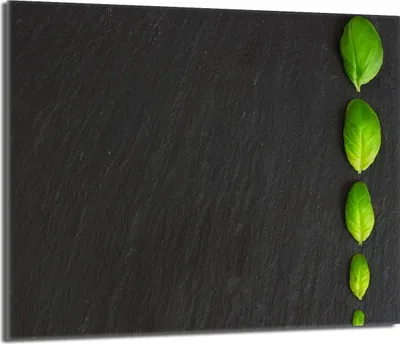 Obrázek produktu pro Krycí deska sporáku 60x52 keramický kryt varné desky splashback skleněná deska deco prkénko na krájení, břidlicová bazalka