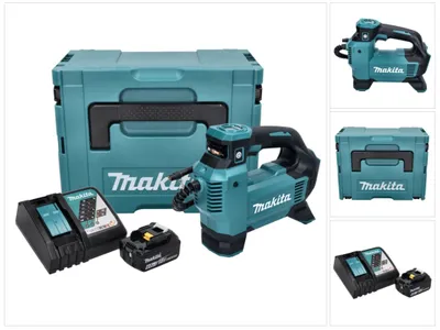 Produktbild von Makita DMP 181 RG1J Akku Kompressor 18 V 11,1 bar + 1x Akku 6,0 Ah + Ladegerät + Makpac