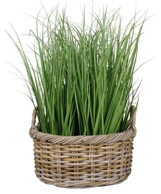 Produktbild von Natur Rattankorb NORDERNEY Kubu Grey ca.50cm Pflanzkorb Griffe