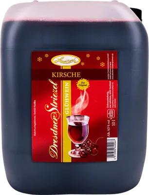 Produktbild von Dresdner Striezel Glühwein Kirsch 10 l Kanister - Lausitzer