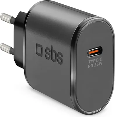 Obrázek produktu pro Ładowarka Sieciowa Sbs Tetr1Cpd25 25W Usb-C Z Power Delivery - Czarna