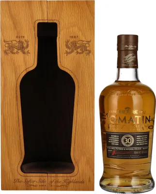Image de Tomatin 30 Years Old Highland Single Malt Scotch Whisky 46% Vol. 0,7l in Holzkiste