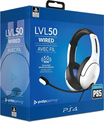 Produktbild von PDP LVL50 - Kopfhörer - Kopfband - Gaming - Weiß - Binaural - Lautstärke + - Lautsärke - PDP 051-099-EU-WH