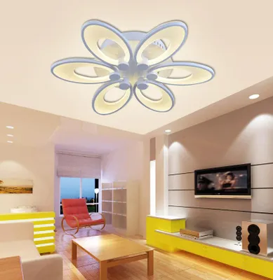 Produktbild von LED Deckenleuchte 8010-6 Weiß mit Fernbedienung Lichtfarbe/helligkeit einstellbar A+