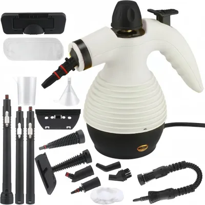 Produktbild von 2 in 1 Dampfreiniger,1050W Handheld -Bodenstaubsauger, 350ml Dampfreiniger sofa,Dampfreiniger boden mit 16 Zubehör,Dampfreiniger mit saugfunktion