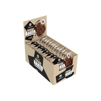 Produktbild von Polleo Vegan Baked Cookie, 12 x 75 g - Double Chocolate