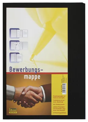 Produktbild von Idena Bewerbungsmappe 3-teilig schwarz
