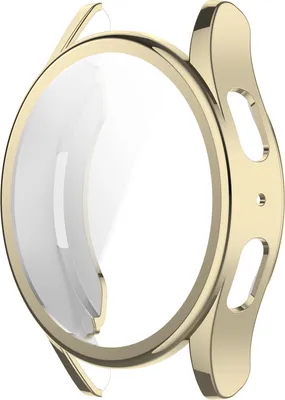 Produktbild von Hülle für Samsung Galaxy Watch 7 40 mm, vollständige Abdeckung, weiche TPU-Schutzhülle, Farbe:Gold