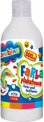 Produktbild von Plakatfarbe weiß in Flasche 500ml Bambino