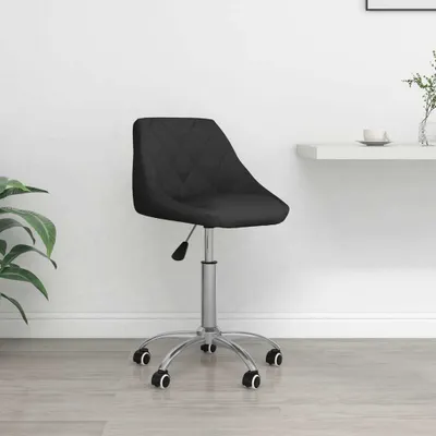 Produktbild von The Living Store Bürostuhl Drehbar Schwarz Kunstleder