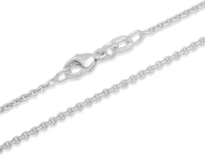 Produktbild von Ankerkette Silber 0,6mm breit - Länge wählbar - inkl. Etui AK0003